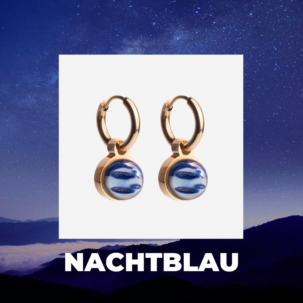 Foto von Hoop earrings with pendants • Mix & Match earrings • 12mm