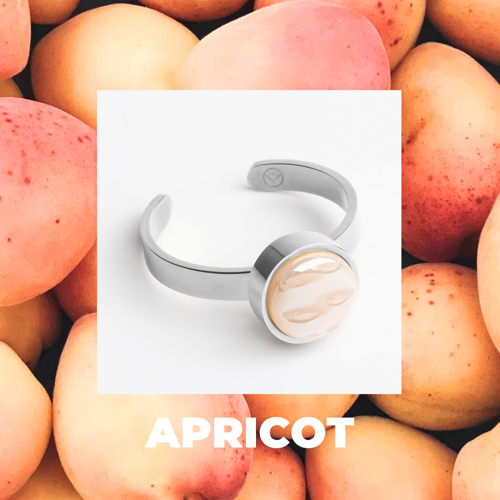 Foto von Adjustable ring with stone • 8mm