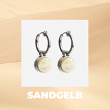 Foto von Hoop clip earrings with pendants • Mix & Match ear clips • 14mm