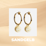 Foto von Hoop clip earrings with pendants • Mix & Match ear clips • 18mm