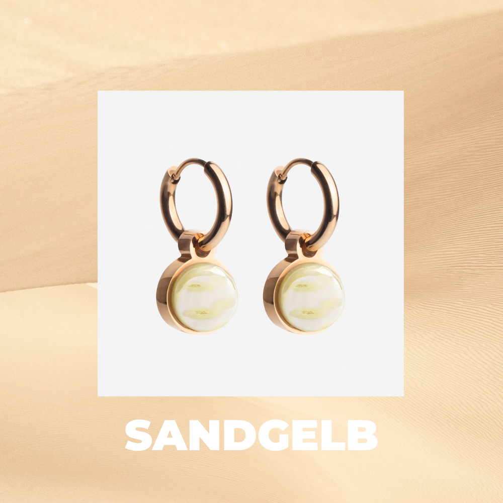 Foto von Hoop earrings with pendants • Mix & Match earrings • 12mm