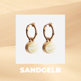 Foto von Hoop clip earrings with pendants • Mix & Match ear clips • 14mm