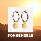 Foto von Hoop clip earrings with pendants • Mix & Match ear clips • 18mm