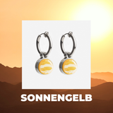 Foto von Hoop clip earrings with pendants • Mix & Match ear clips • 14mm