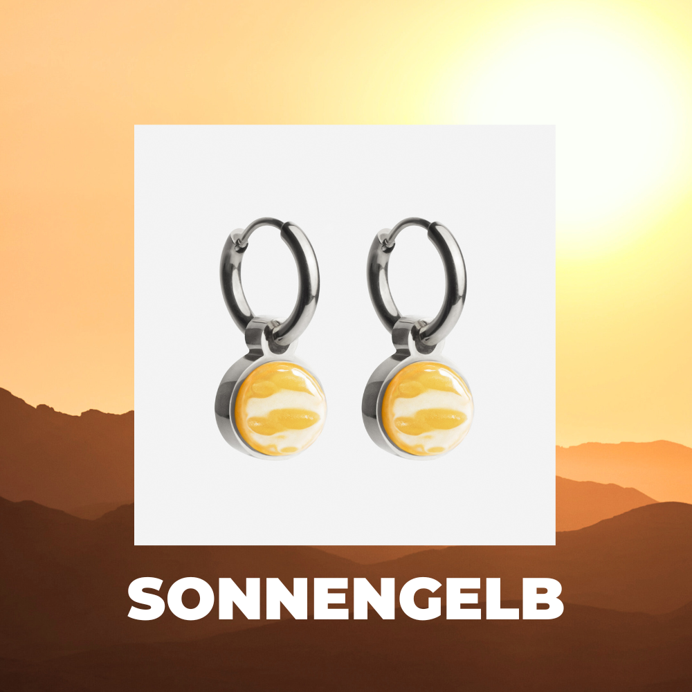 Foto von Hoop earrings with pendants • Mix & Match earrings • 12mm