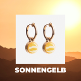 Foto von Hoop clip earrings with pendants • Mix & Match ear clips • 14mm