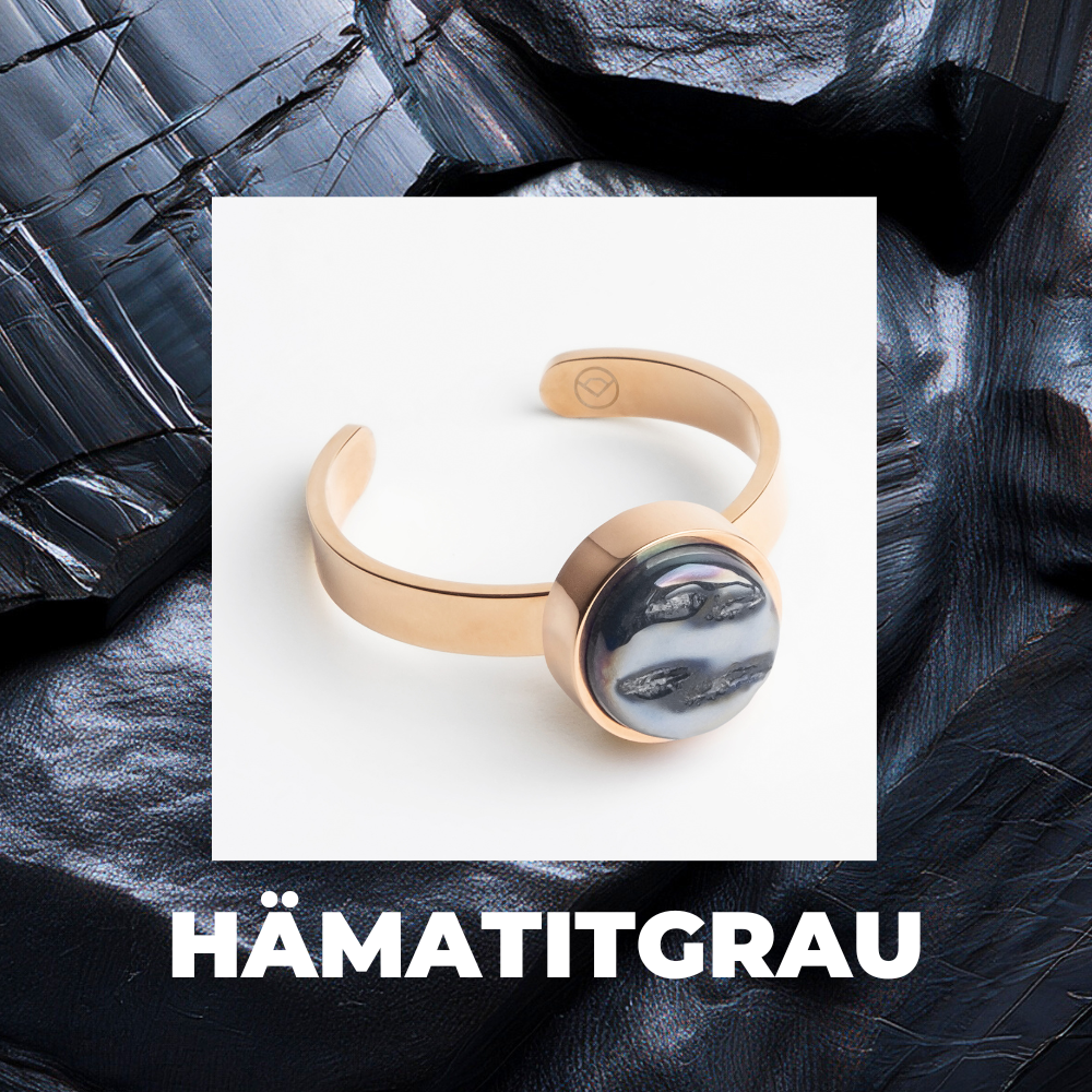 Foto von Adjustable ring with stone • 8mm