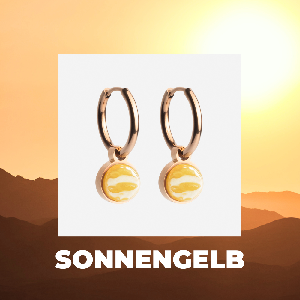 Foto von Hoop earrings with charms • Mix & Match earrings • 16mm