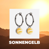 Foto von Hoop clip earrings with pendants • Mix & Match ear clips • 18mm