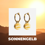 Foto von Hoop clip earrings with pendants • Mix & Match ear clips • 14mm