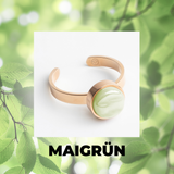 Foto von Adjustable ring with stone • 8mm