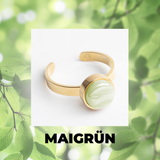 Foto von Adjustable ring with stone • 8mm