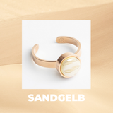 Foto von Adjustable ring with stone • 8mm