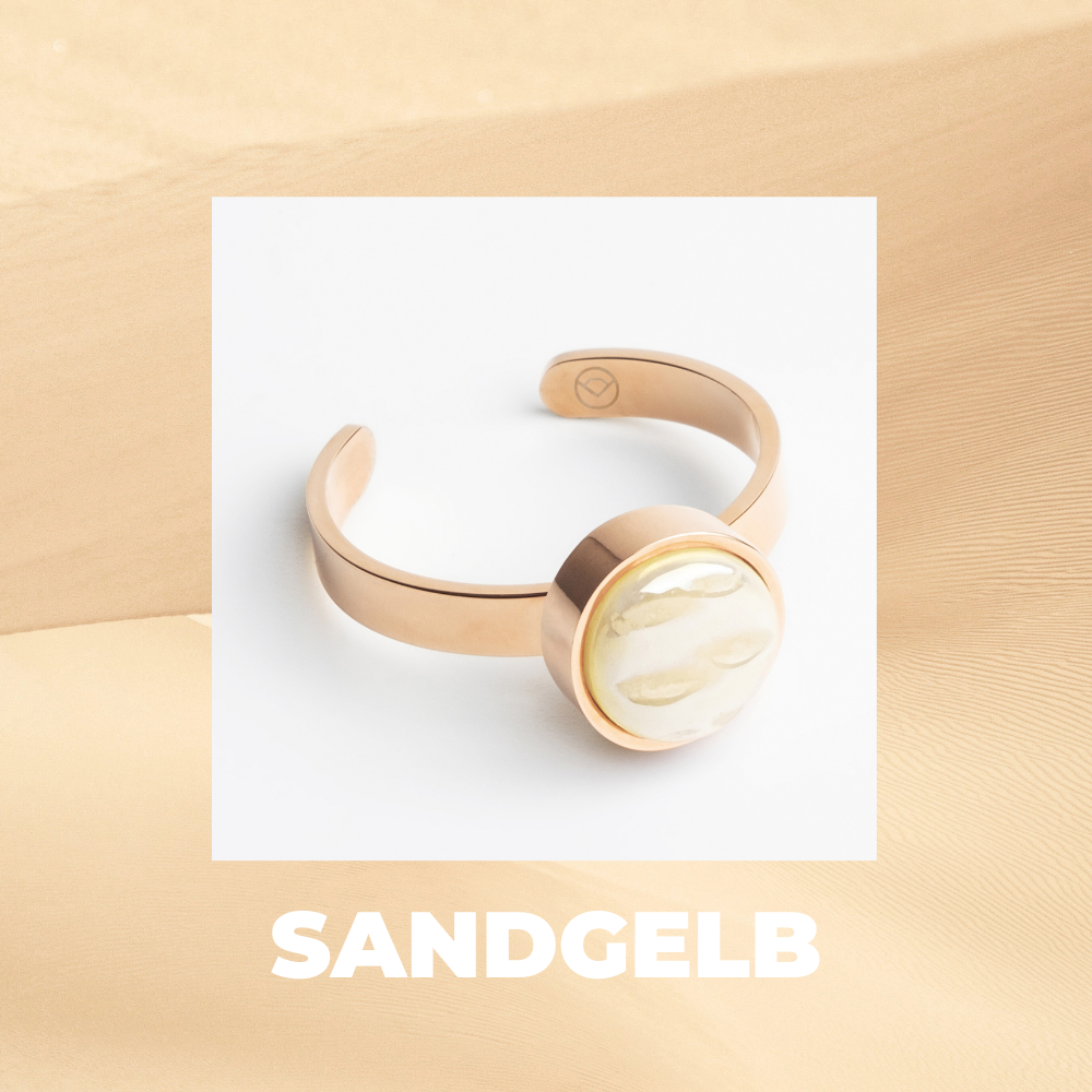 Foto von Adjustable ring with stone • 8mm