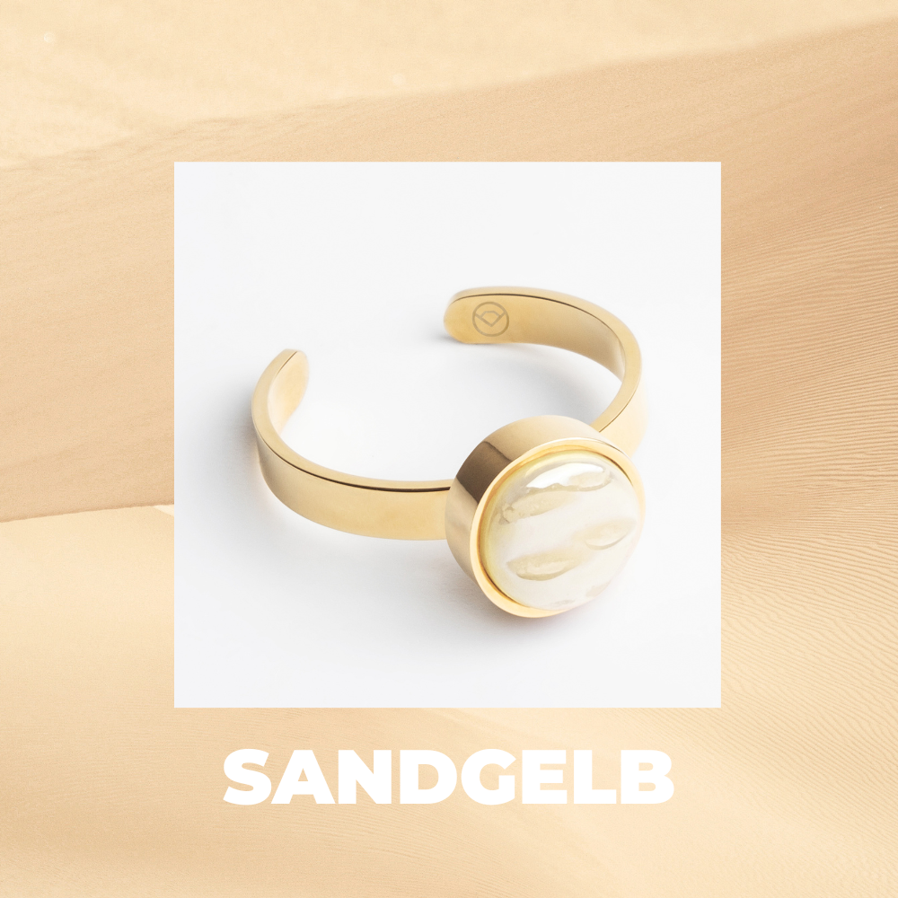 Foto von Adjustable ring with stone • 8mm