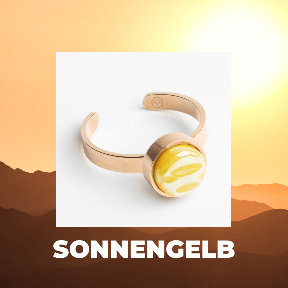 Foto von Adjustable ring with stone • 8mm