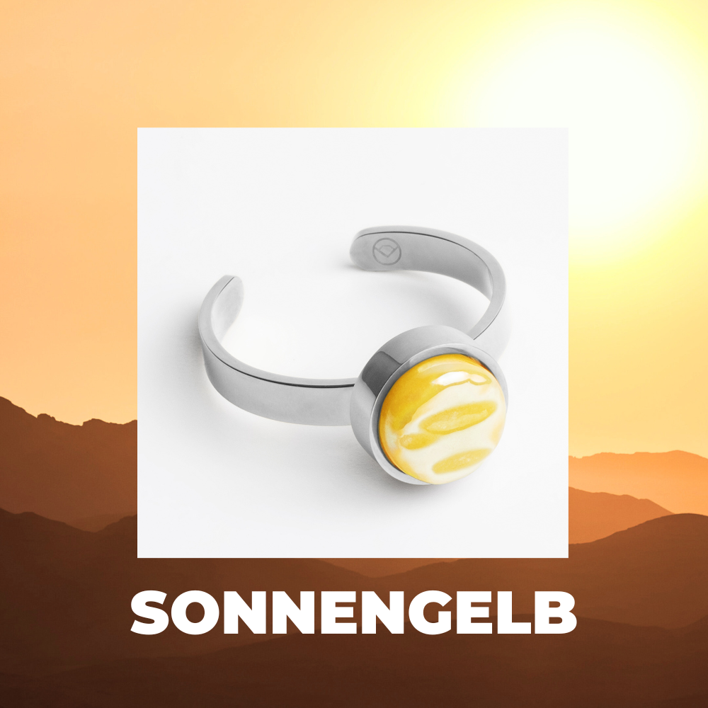 Foto von Verstellbarer Ring mit Stein • 8mm