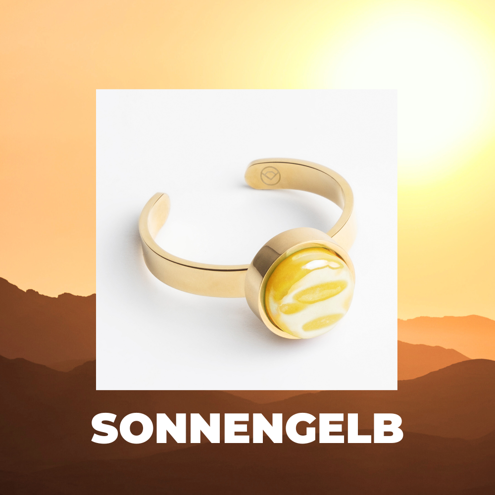 Foto von Adjustable ring with stone • 8mm