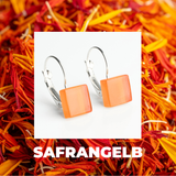 Foto von Geometrische Ohrringe aus Glas • 10mm