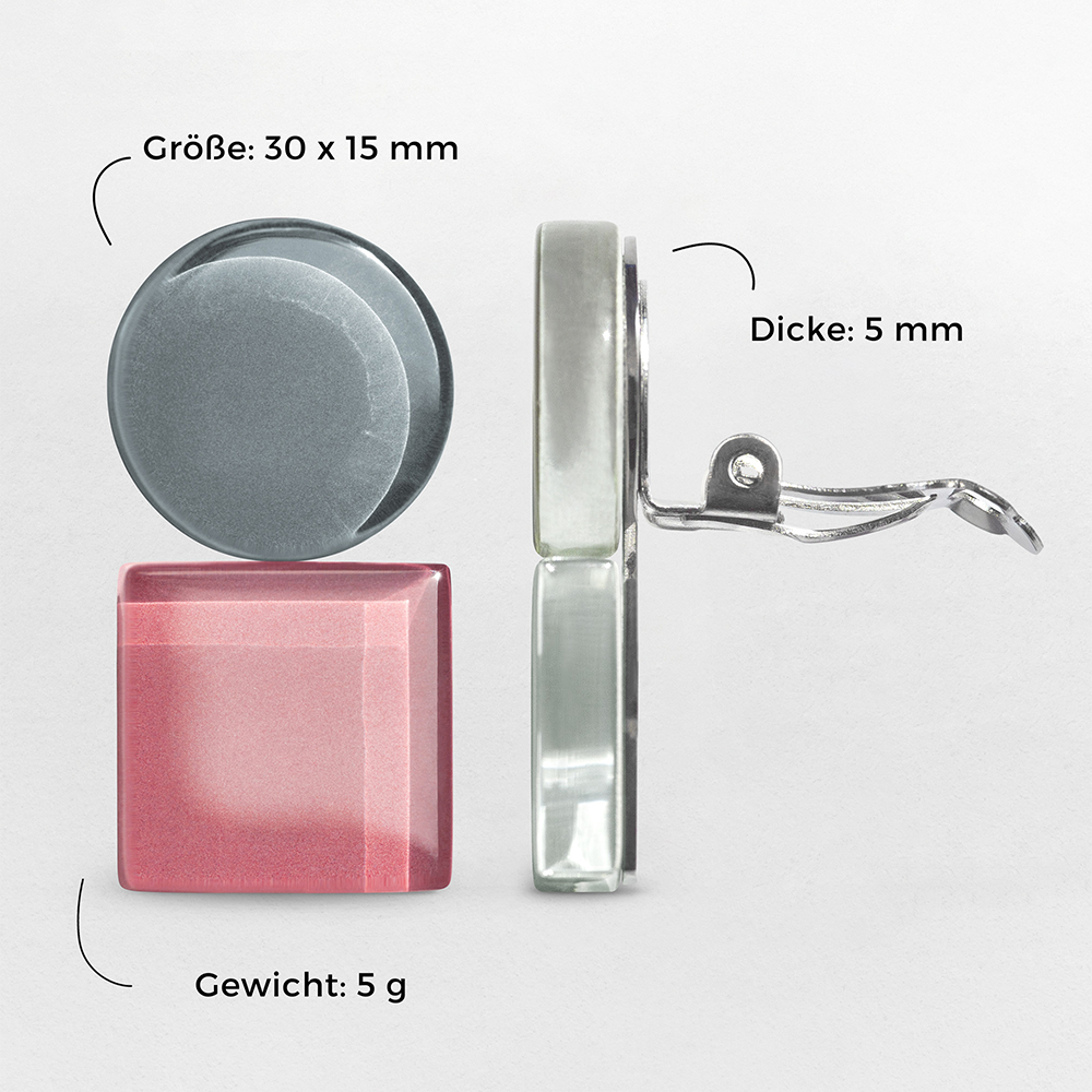 Foto von Geometrische Clip Ohrringe