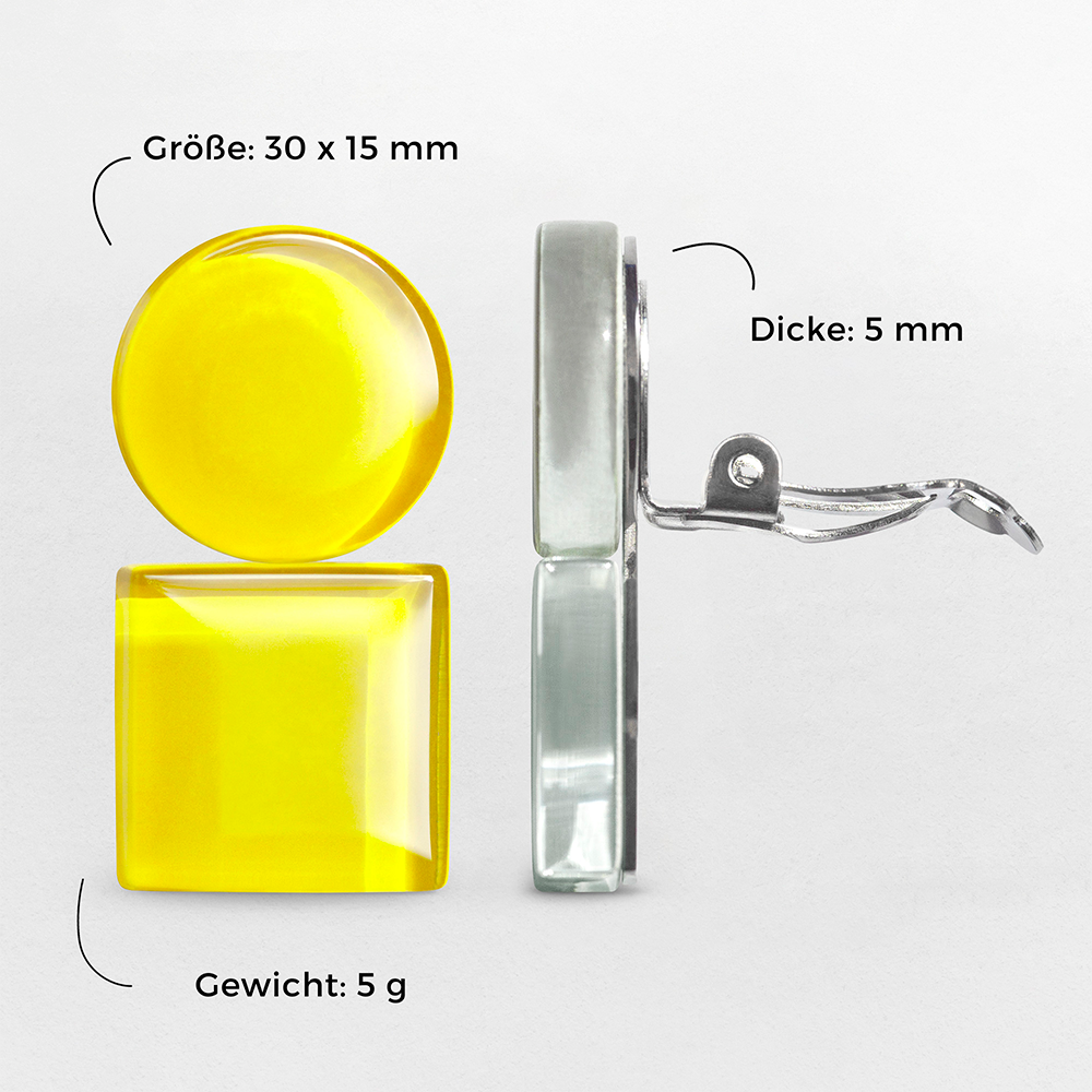 Foto von Geometrische Clip Ohrringe