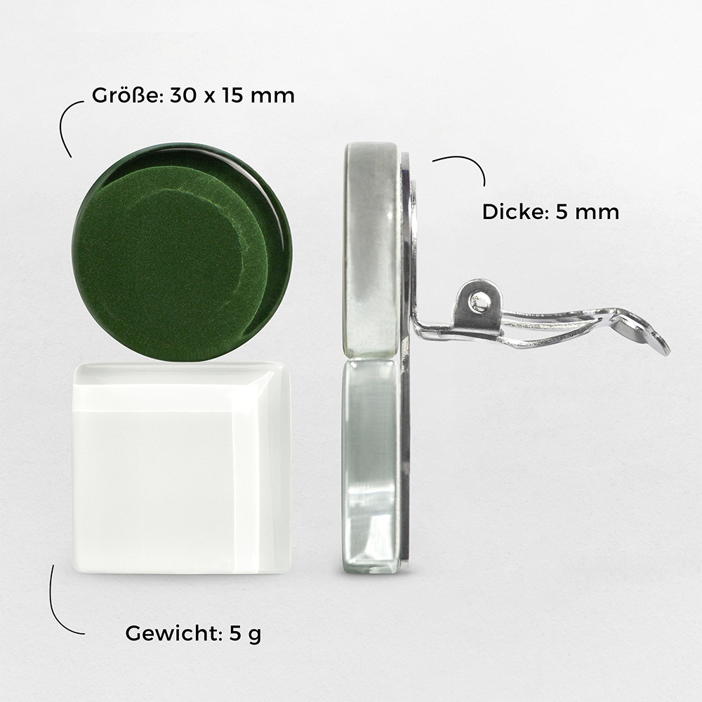 Foto von Geometrische Clip Ohrringe