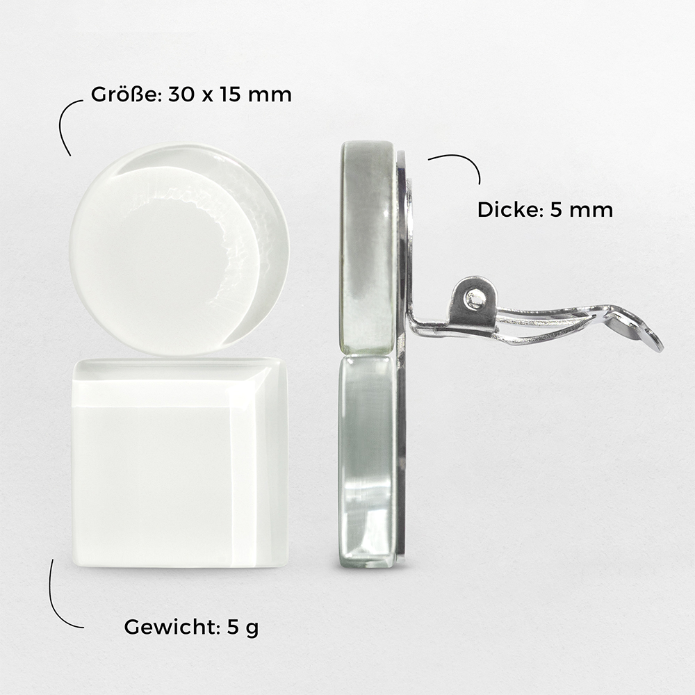 Foto von Geometrische Clip Ohrringe