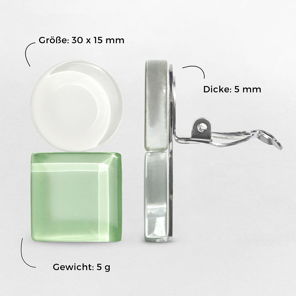 Foto von Geometrische Clip Ohrringe