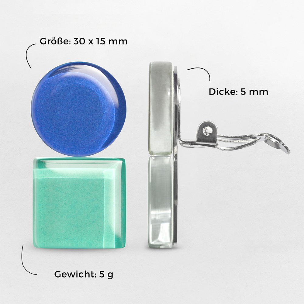 Foto von Geometrische Clip Ohrringe