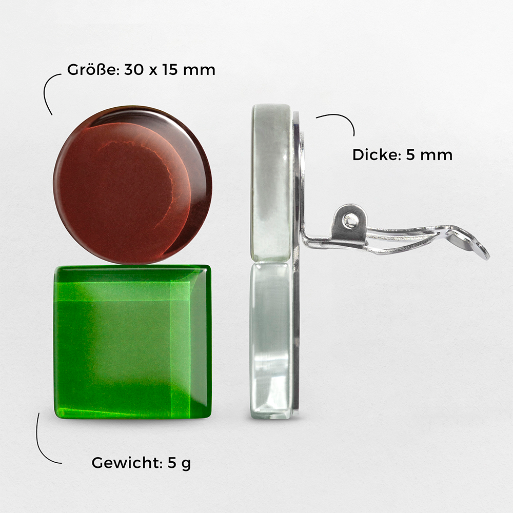 Foto von Geometrische Clip Ohrringe