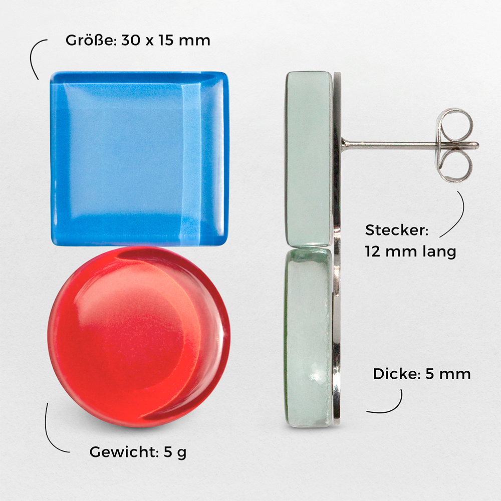 Foto von Geometrische Statement Ohrringe