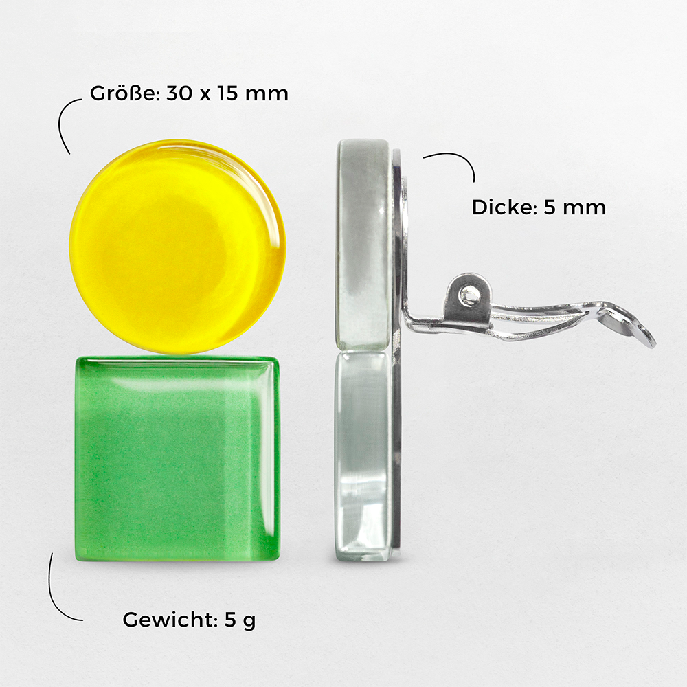 Foto von Geometrische Clip Ohrringe