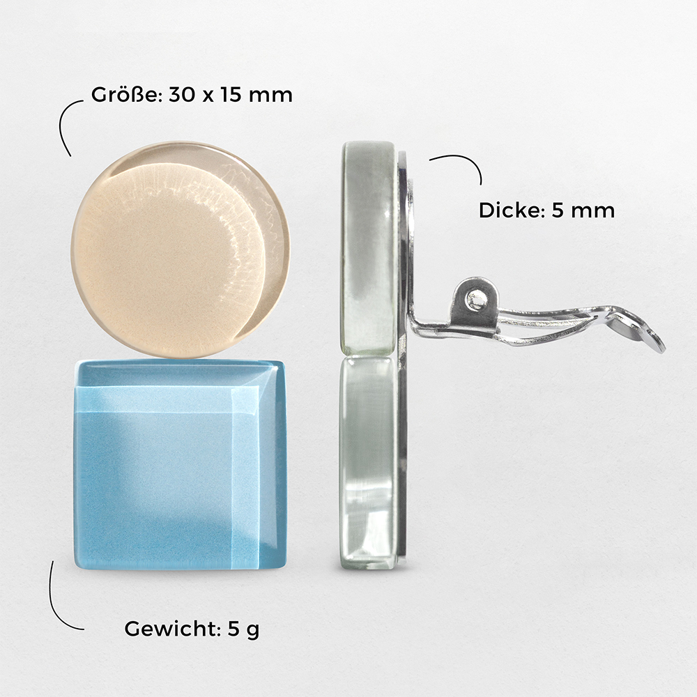 Foto von Geometrische Clip Ohrringe