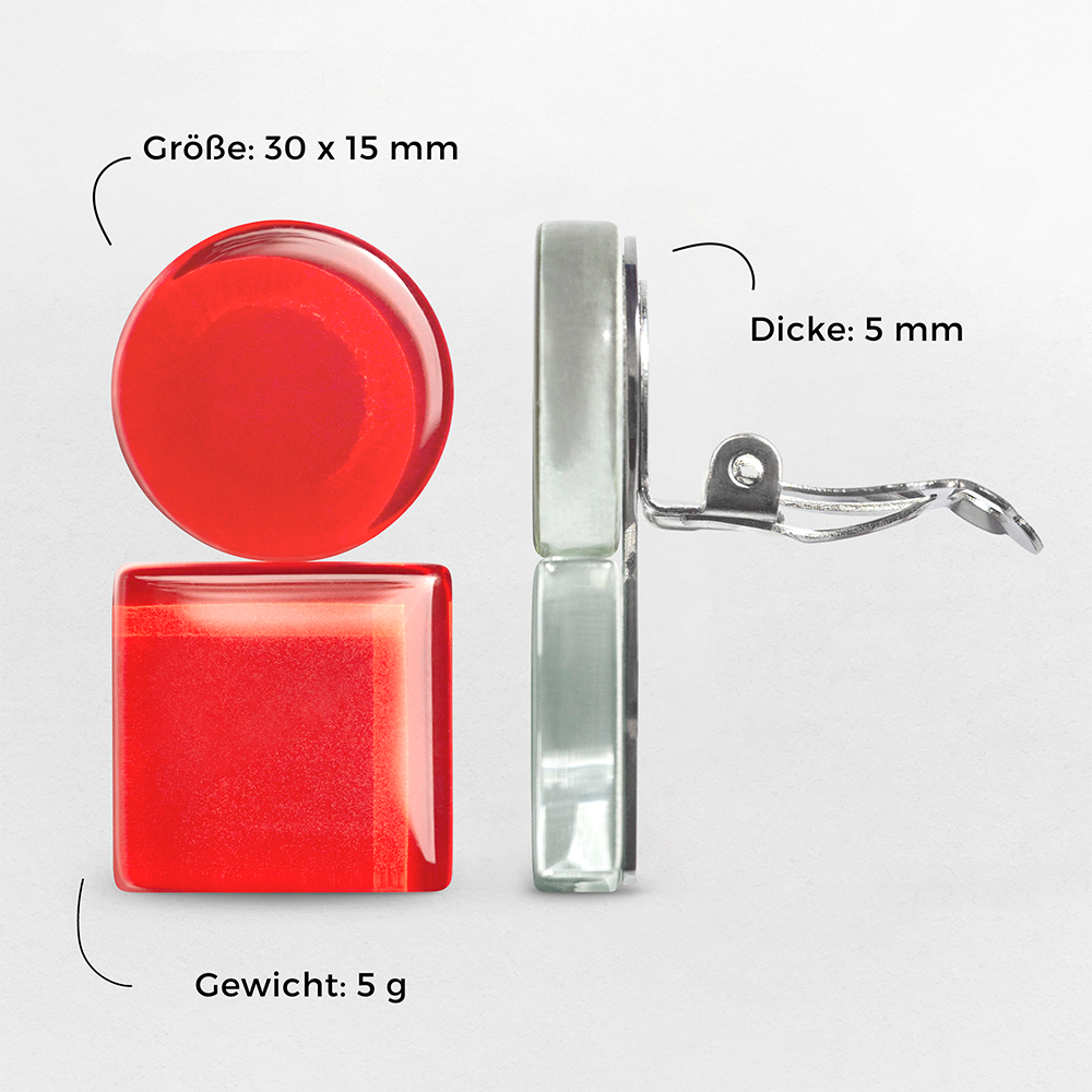 Foto von Geometrische Clip Ohrringe