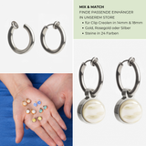 Foto von Basic hoop clip earrings • Minimalist earrings