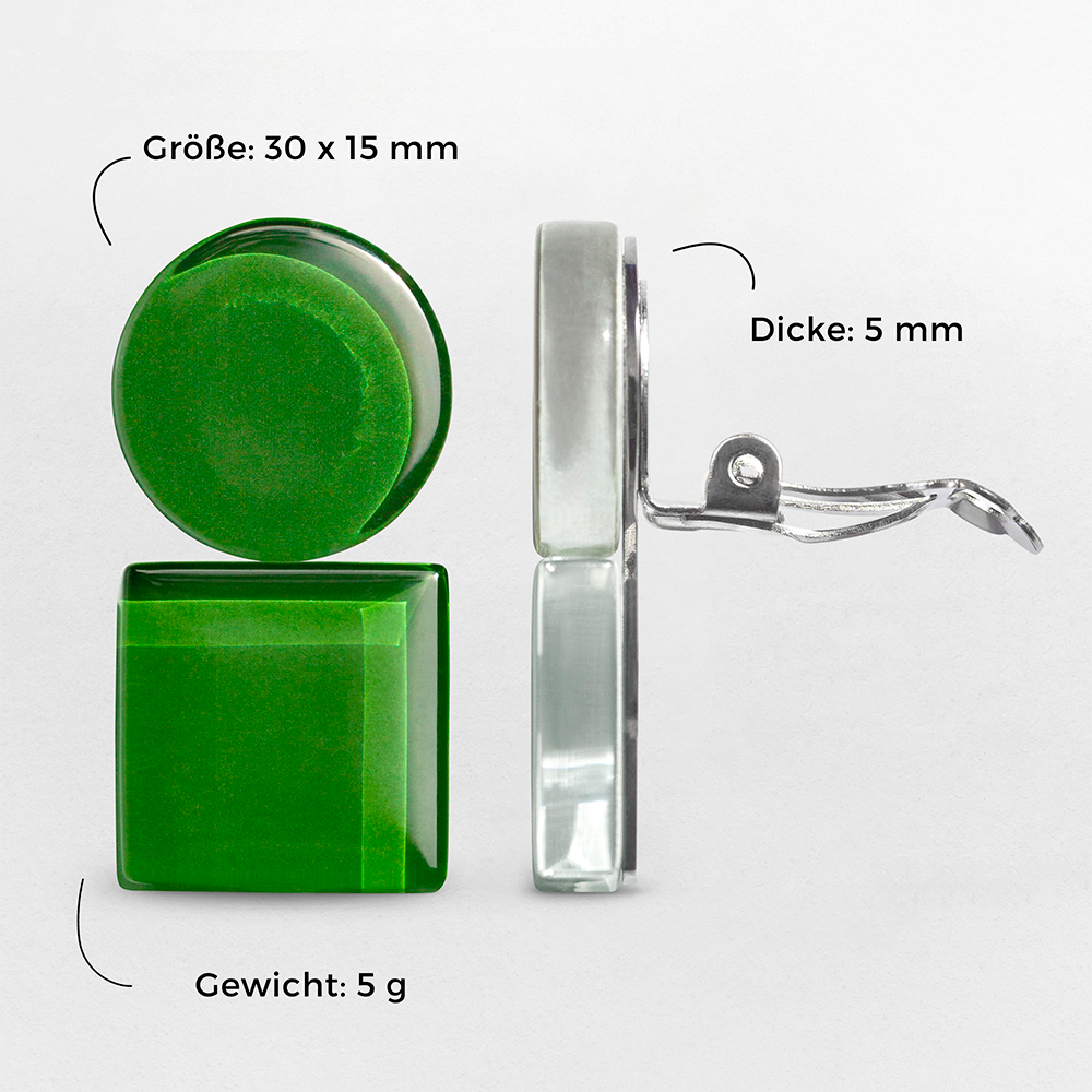 Foto von Geometrische Clip Ohrringe