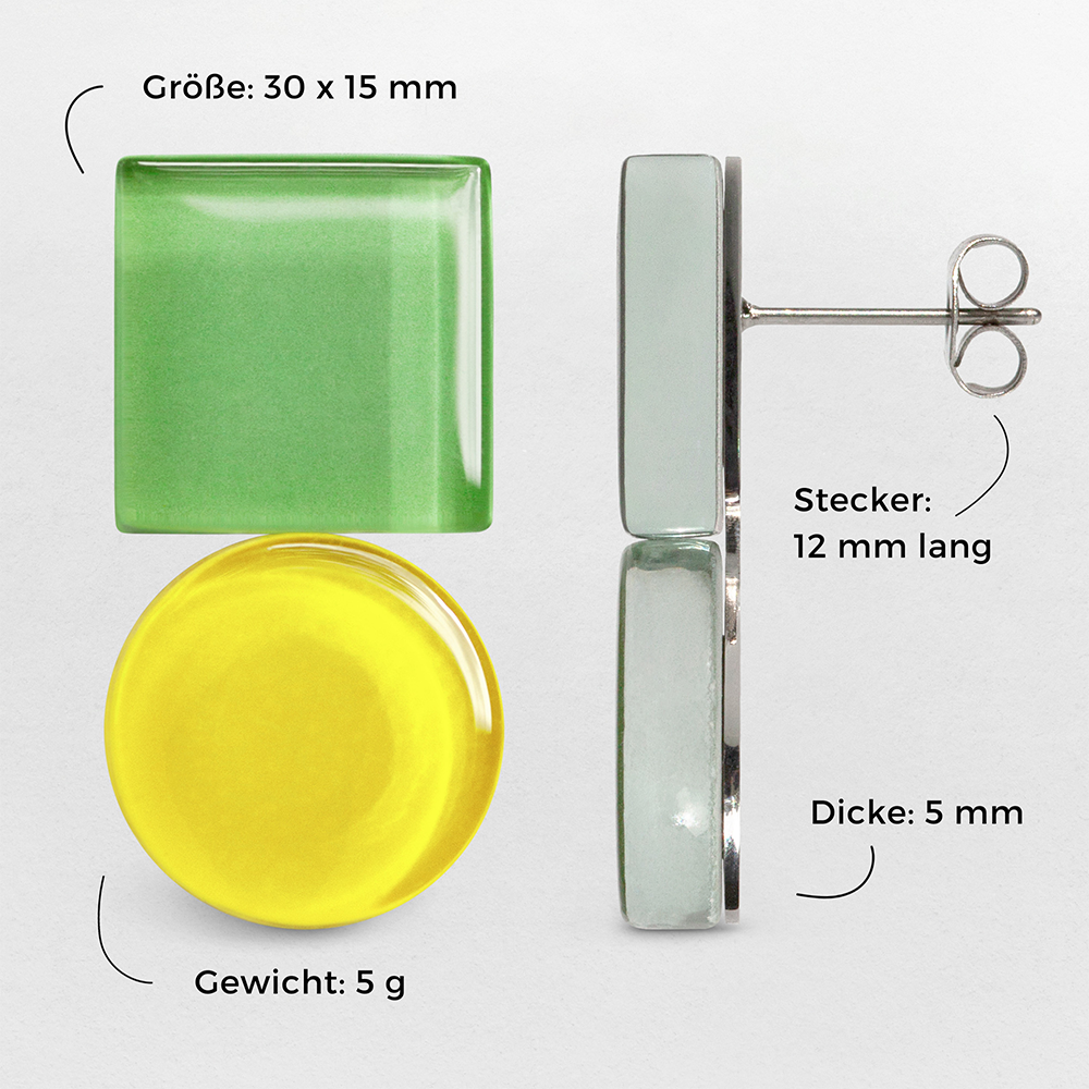 Foto von Geometrische Statement Ohrringe