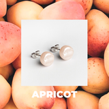 Foto von Glasohrstecker in Perlmuttoptik • 8mm