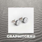 Foto von Glasohrstecker in Perlmuttoptik • 8mm