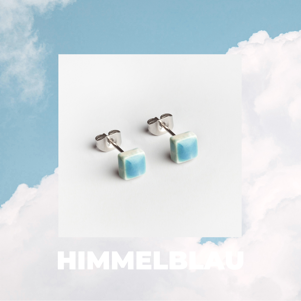 Foto von Minimalist ceramic earrings • 5mm