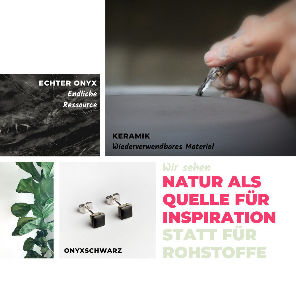 Foto von Minimalistische Keramik Ohrringe • 5mm