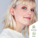 Foto von Minimalistische Keramik Ohrringe • 5mm