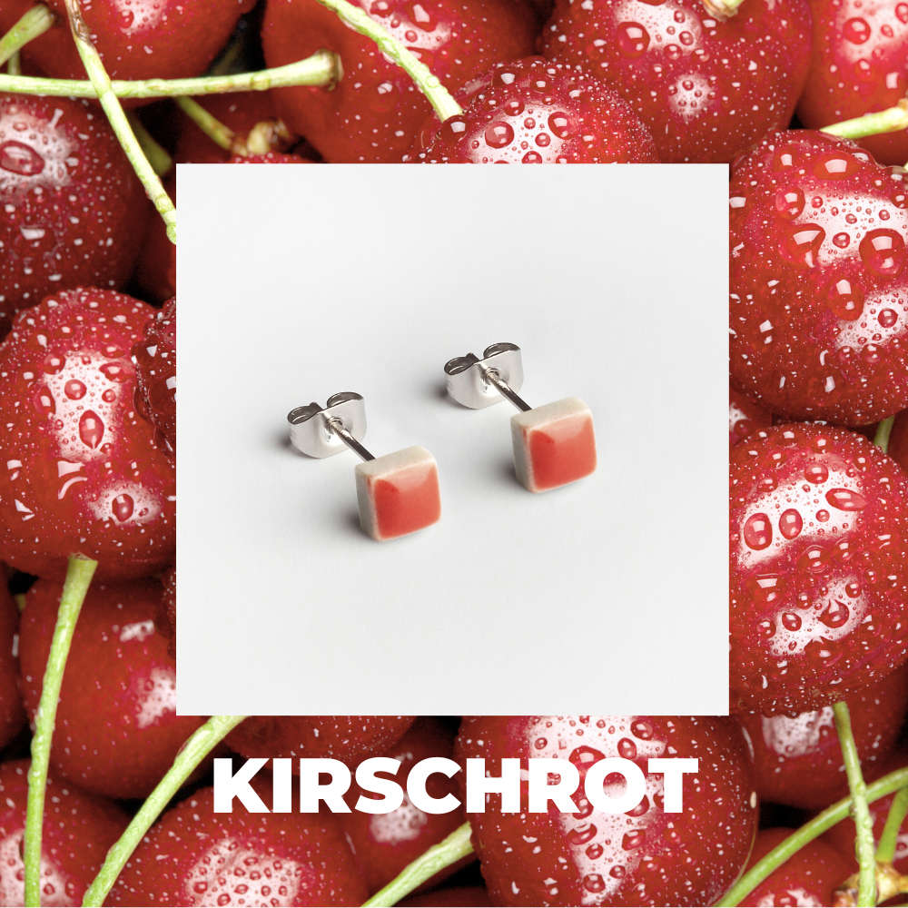 Foto von Minimalistische Keramik Ohrringe • 5mm