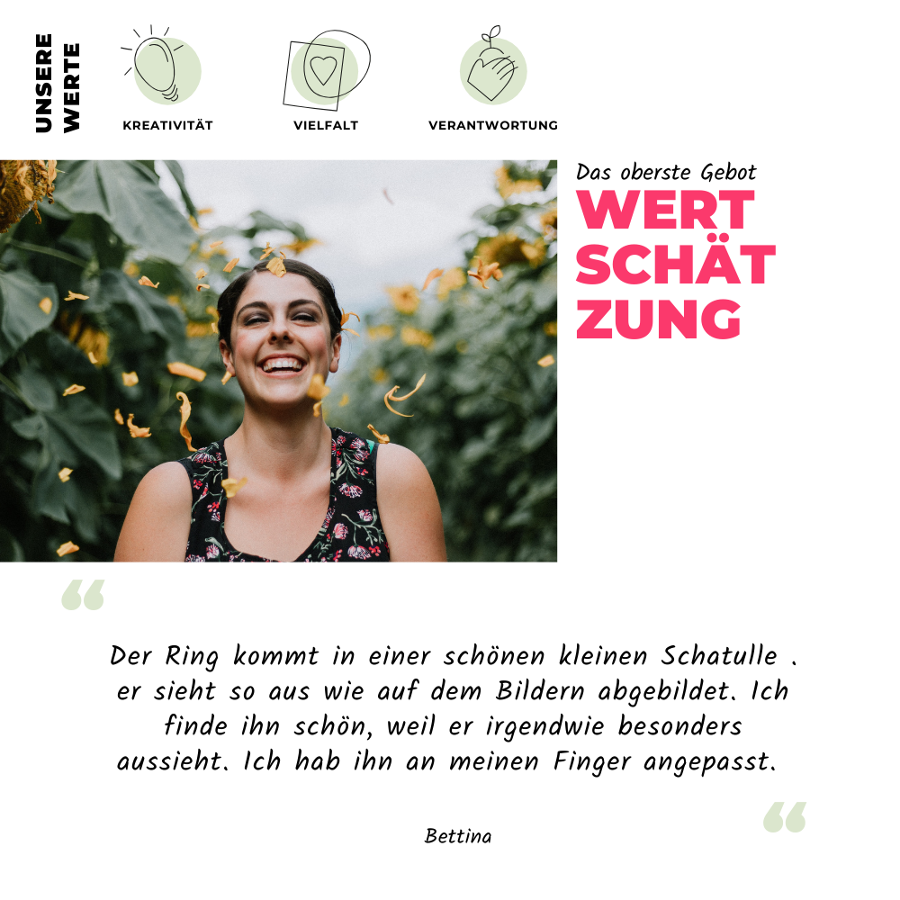 Foto von Verstellbarer Ring mit Stein • 8mm