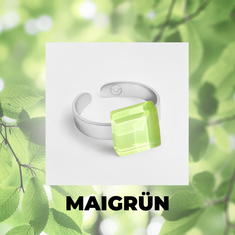 Foto von Kleiner Ring mit Stein 10mm • größenverstellbar