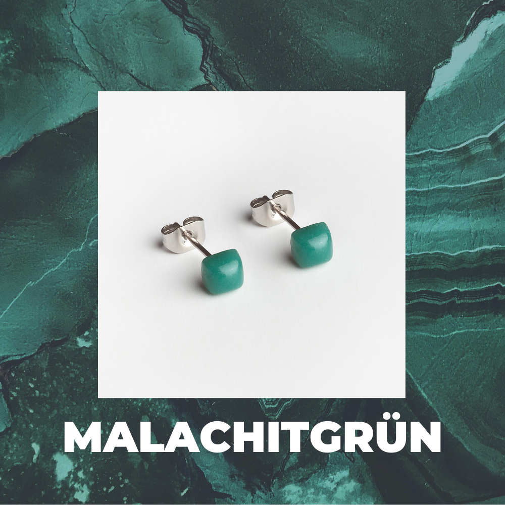 Foto von Small geometric earrings • 4mm