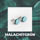 Foto von Glasohrstecker in Perlmuttoptik • 8mm