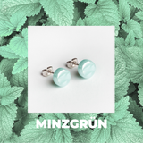 Foto von Glasohrstecker in Perlmuttoptik • 8mm