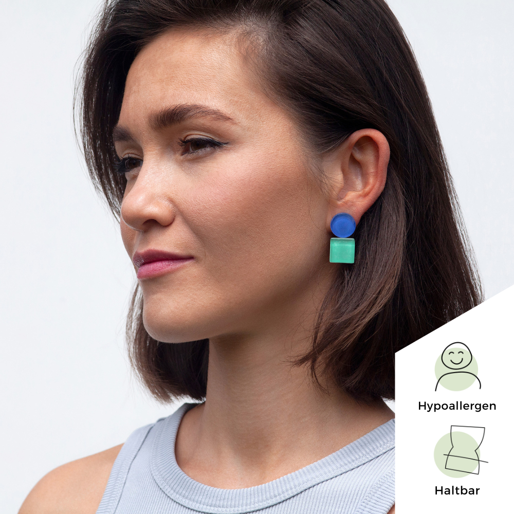 Foto von Geometrische Clip Ohrringe