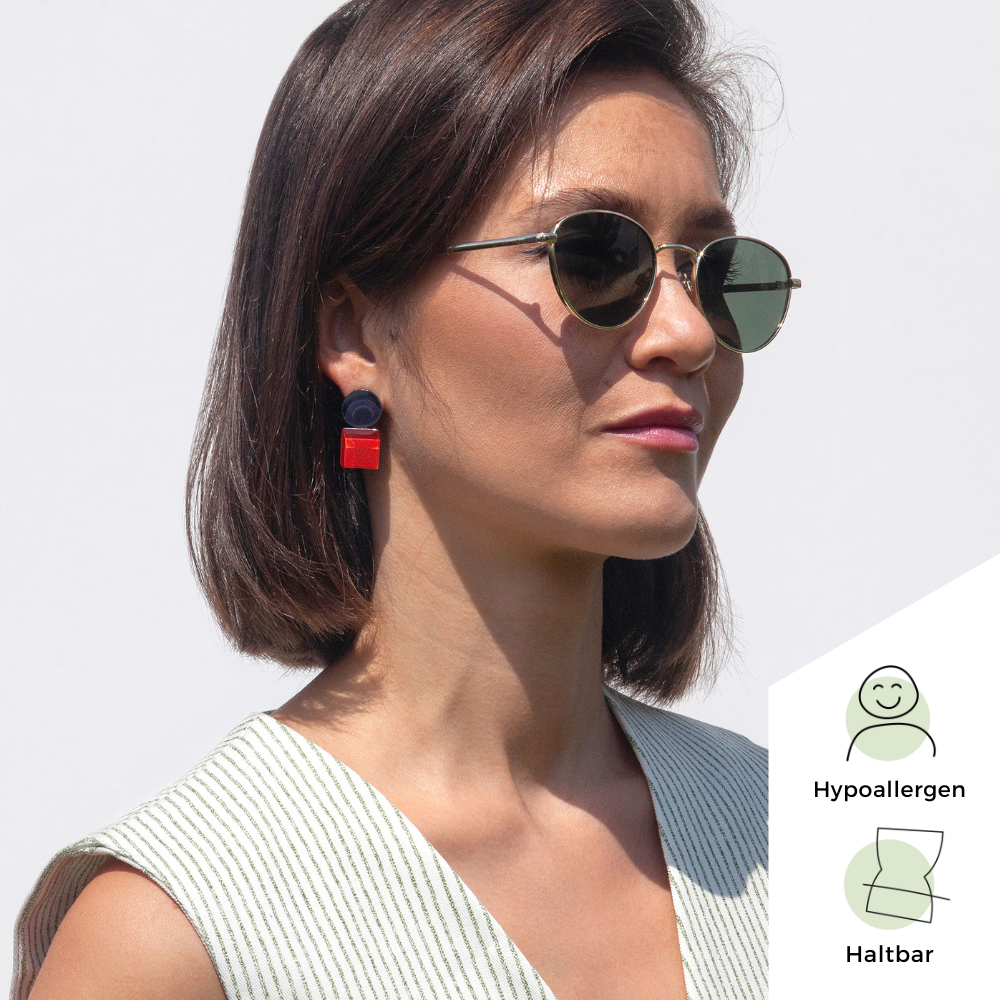 Foto von Geometrische Clip Ohrringe